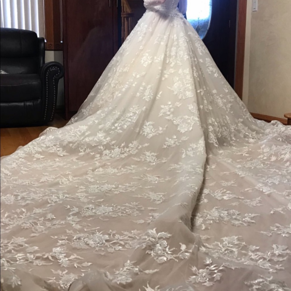 Custom made wedding dress